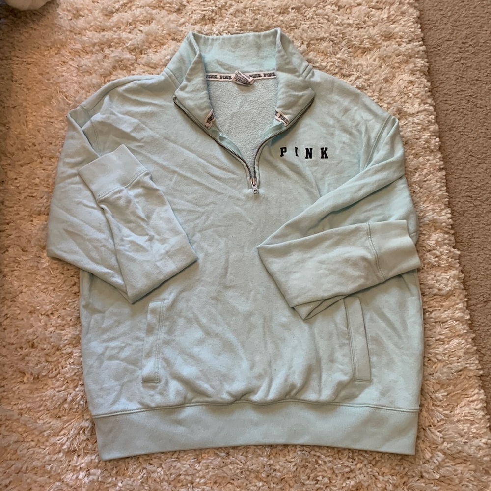 Victoria secret PINK mint green hoodie